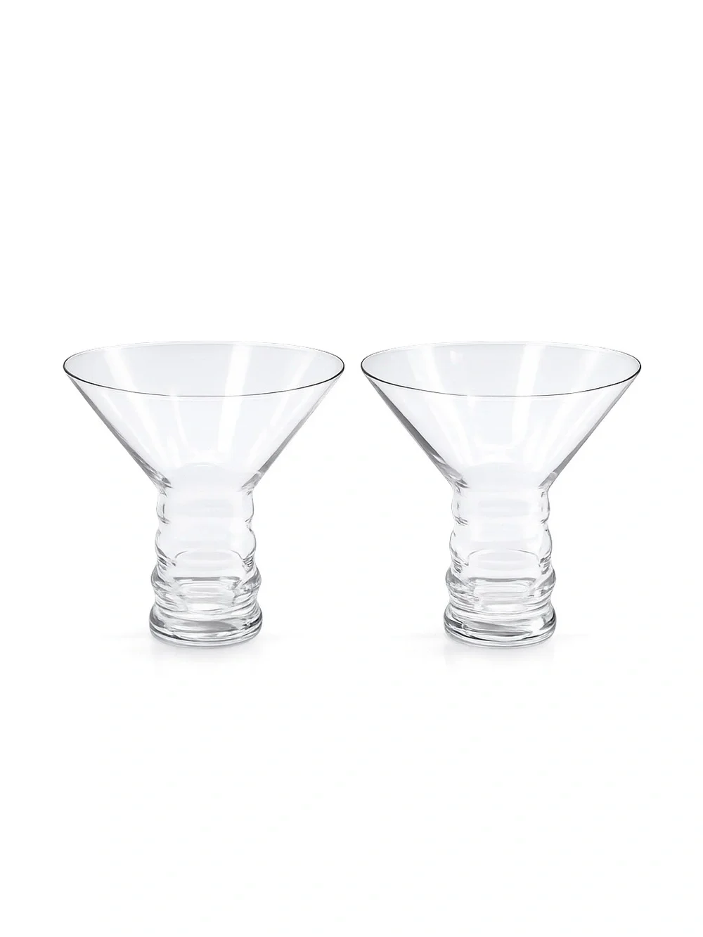 Short Stem Martini Cocktail Glasses Set of 2 – 6 oz